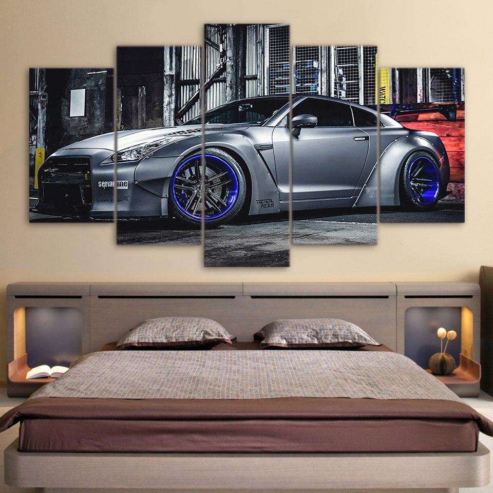 Nissan GTR R35 5 Lienzo Artístico 5 Piezas - ARTYHC™