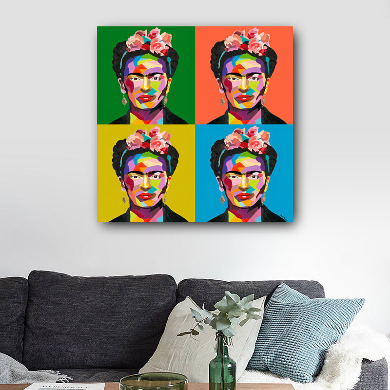 Lienzo pop art de Frida Kahlo