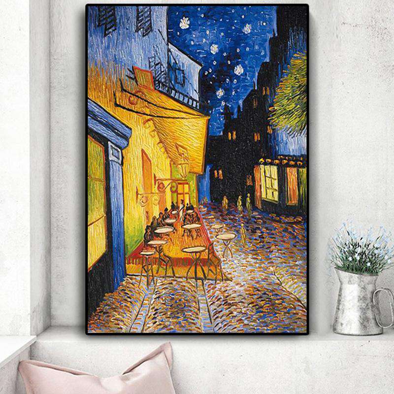 Lienzo Café en la Terraza de Van Gogh para el comedor