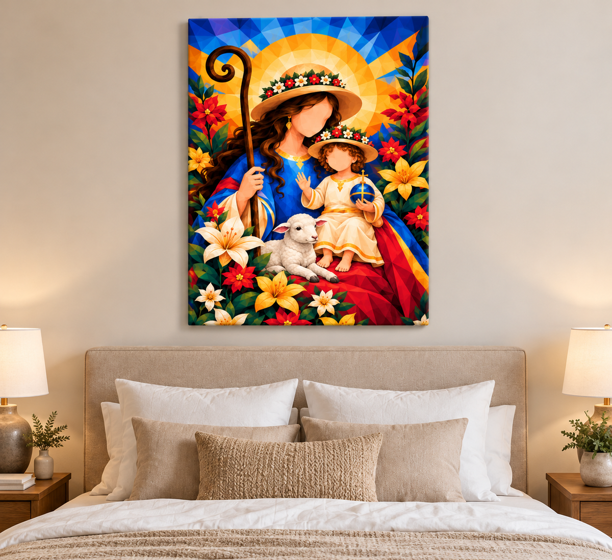 La Divina Pastora Lienzo Artístico 1 Pieza