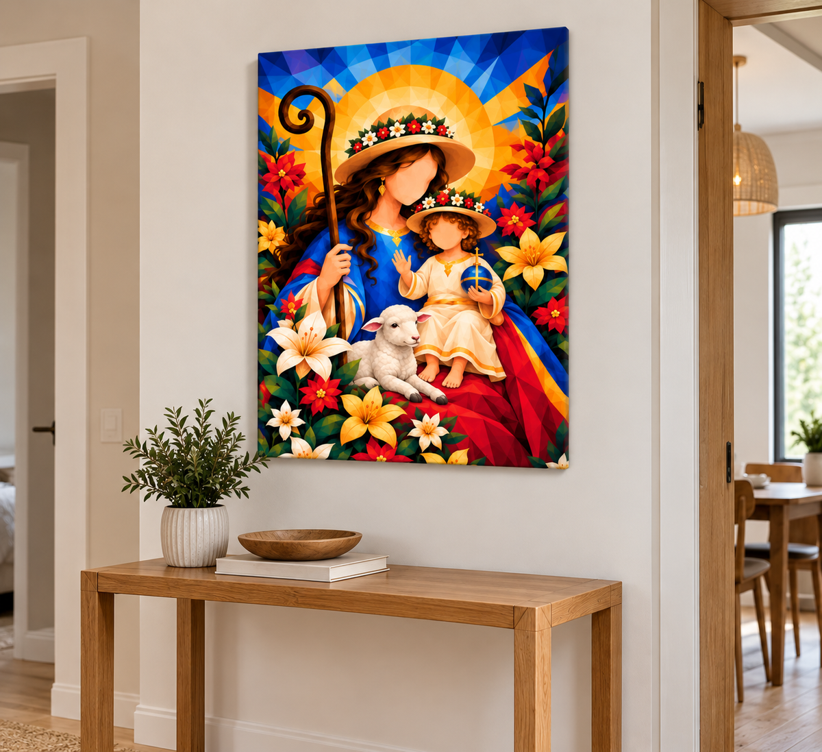 La Divina Pastora Lienzo Artístico 1 Pieza