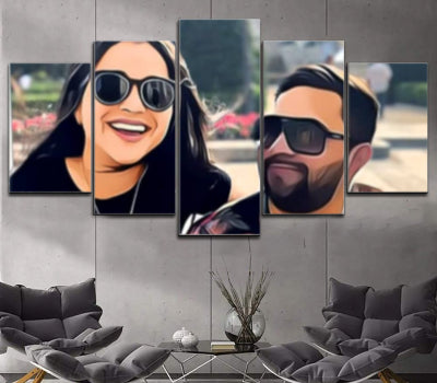 Personalizado a Medida Lienzo Art&iacute;stico Edici&oacute;n Limitada 5 Piezas - ARTYHC™