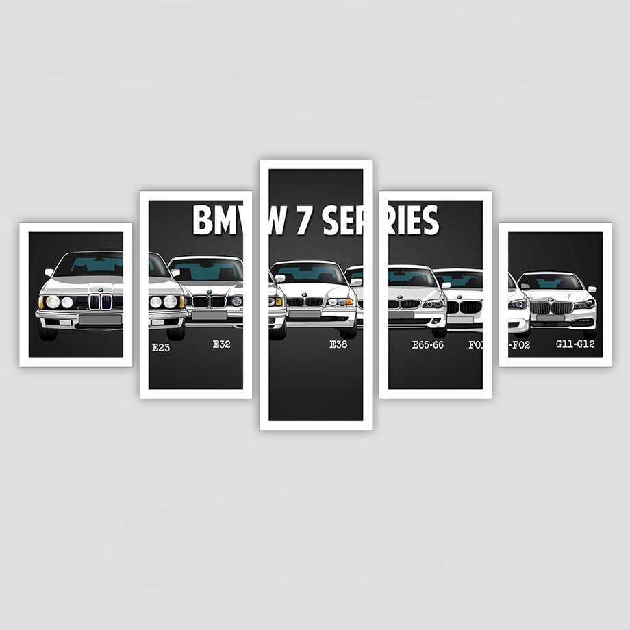 BMW Series Lienzo Artístico 5 Piezas - ARTYHC™