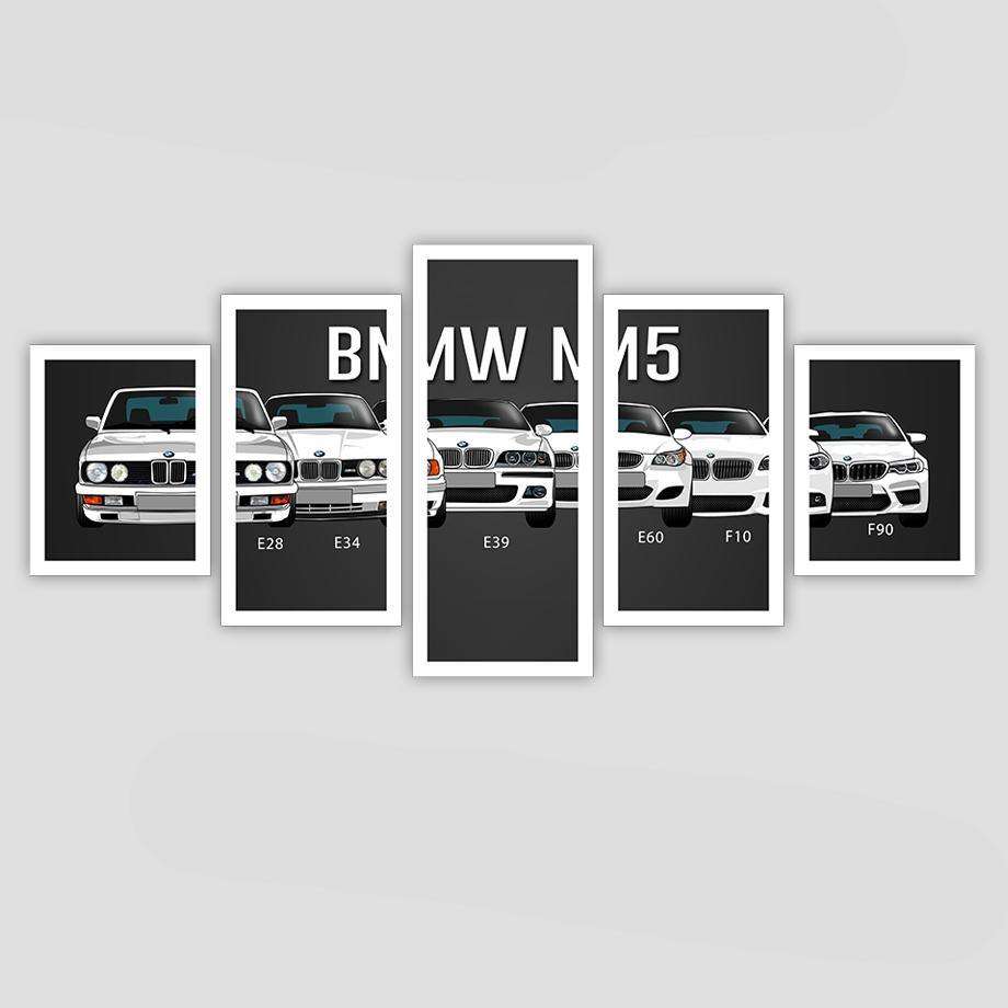 BMW Series Lienzo Artístico 5 Piezas - ARTYHC™