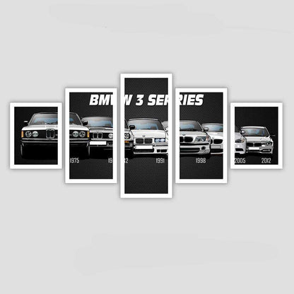 BMW Series Lienzo Artístico 5 Piezas - ARTYHC™
