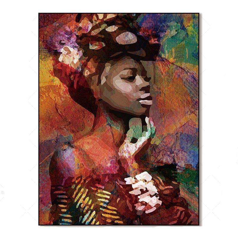 Belleza Africana Lienzo artístico 1 o 2 Piezas - ARTYHC™