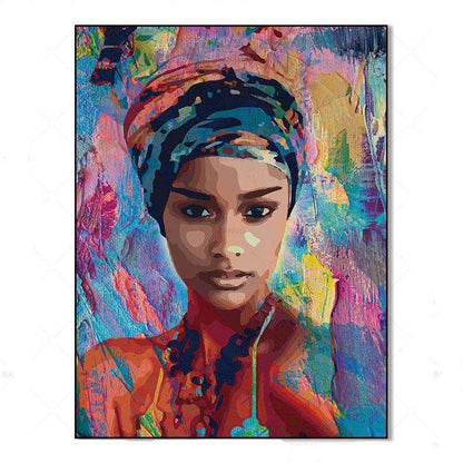 Belleza Africana Lienzo artístico 1 o 2 Piezas - ARTYHC™