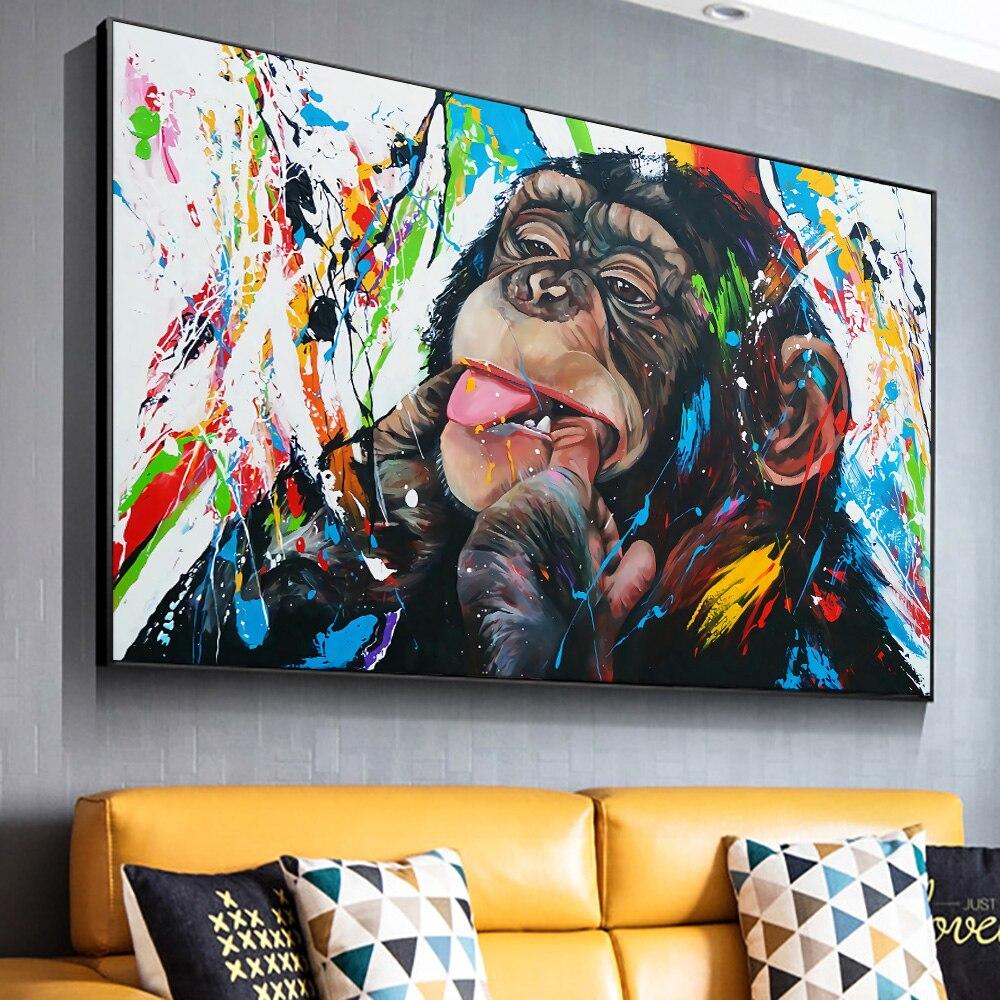 El Primate Feliz Lienzo Artístico 1 Pieza - ARTYHC™