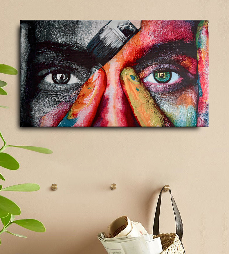 Mirada Fija Femenina Lienzo Artístico Edición Limitada 1 Pieza
