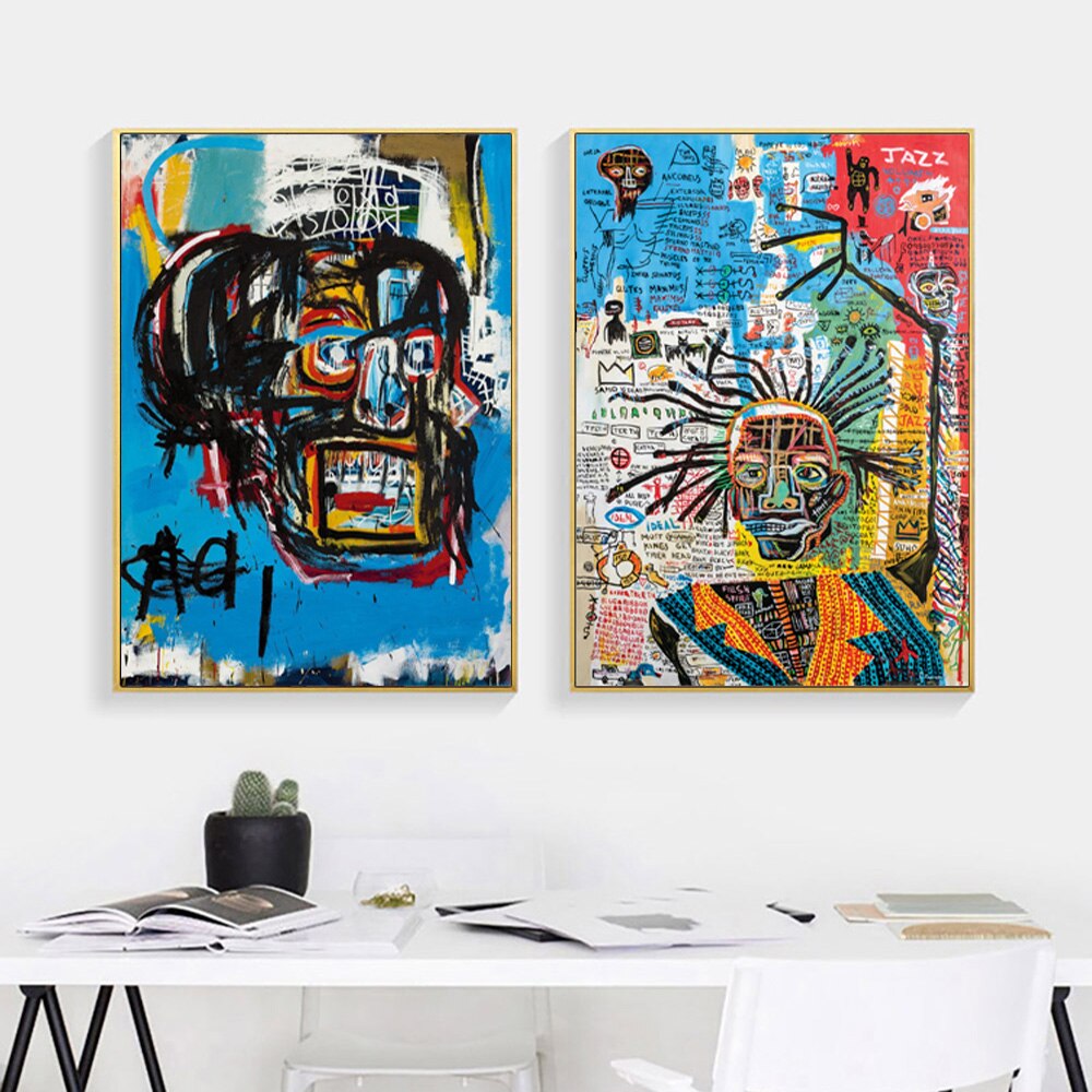 Abstracción Jean-Michel Basquiat Lienzo Artístico Edición Limitada 1 Pieza - ARTYHC™
