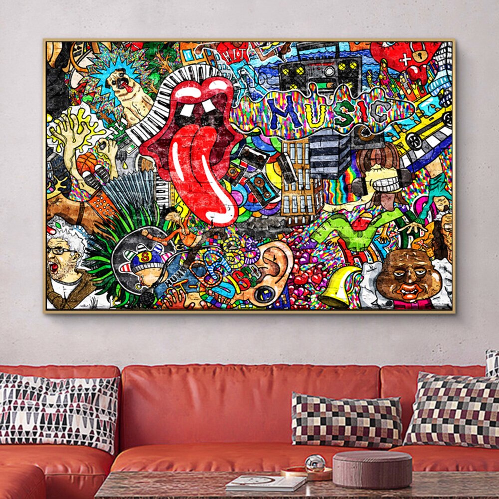 Música Abstracta Lienzo Artístico Edición Limitada 1 Pieza - ARTYHC™