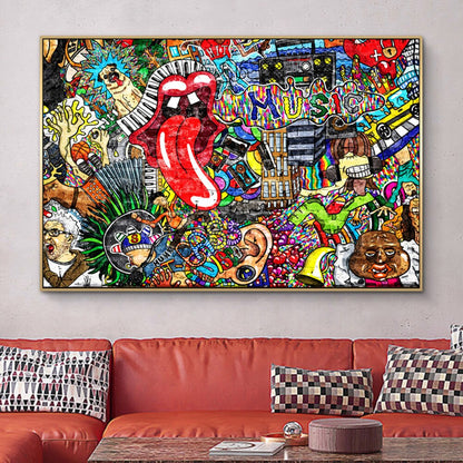 Música Abstracta Lienzo Artístico Edición Limitada 1 Pieza - ARTYHC™