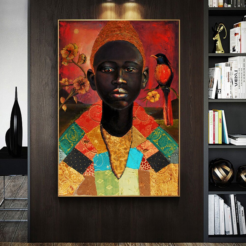 El Niño Africano Lienzo Artístico Edición Limitada 1 Pieza - ARTYHC™