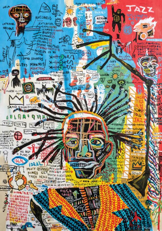 Abstracción Jean-Michel Basquiat Lienzo Artístico Edición Limitada 1 Pieza - ARTYHC™