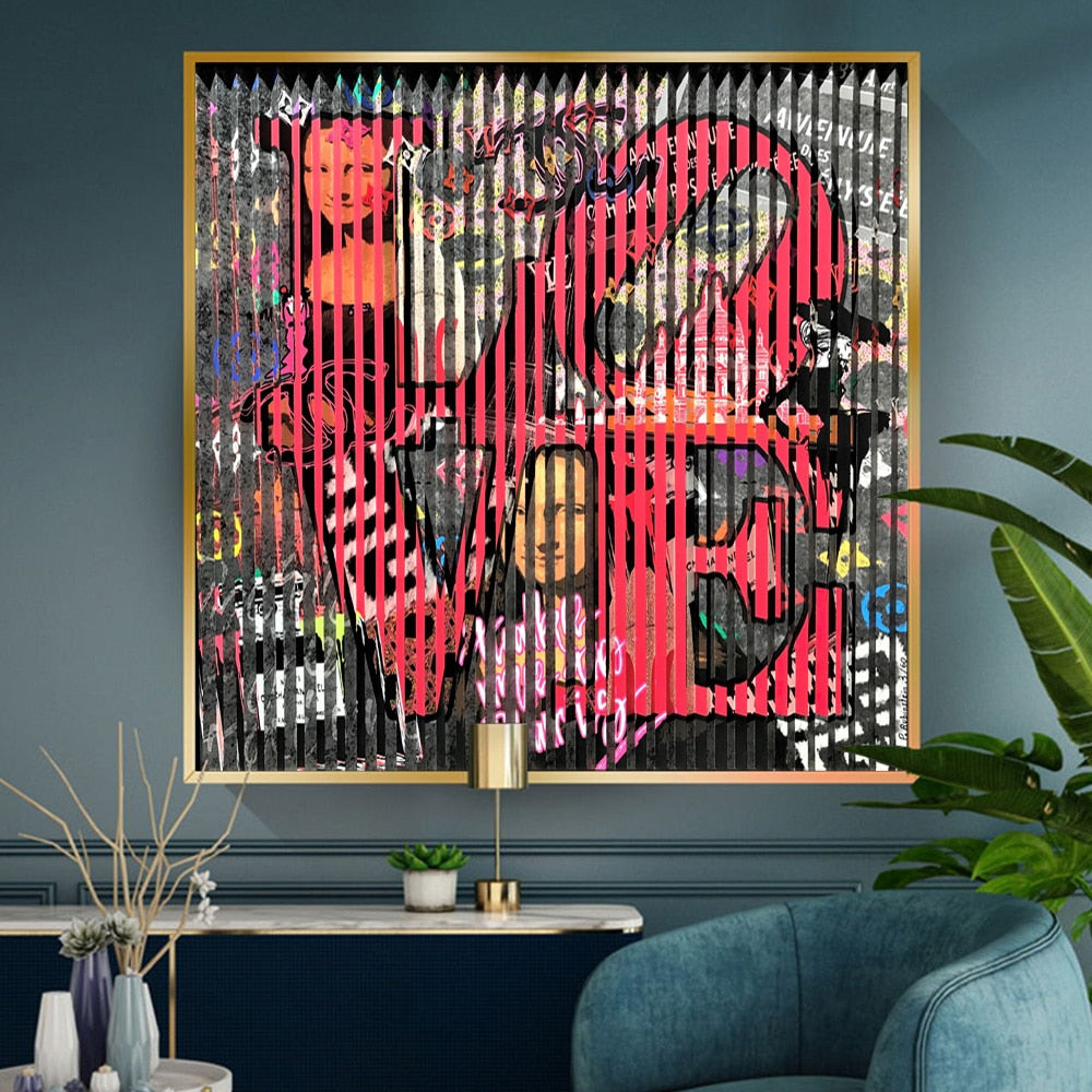 GRAFFITI ABSTRACTO Lienzo Artístico Edición Limitada 1 Pieza - ARTYHC™