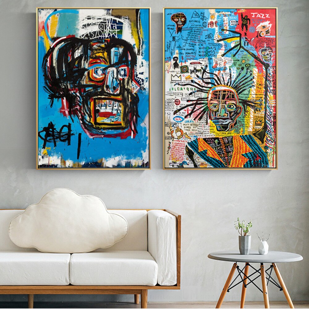 Abstracción Jean-Michel Basquiat Lienzo Artístico Edición Limitada 1 Pieza - ARTYHC™