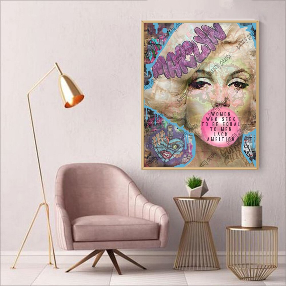 La Icónica Marilyn Lienzo Artístico Edición Limitada 1 Pieza - ARTYHC™