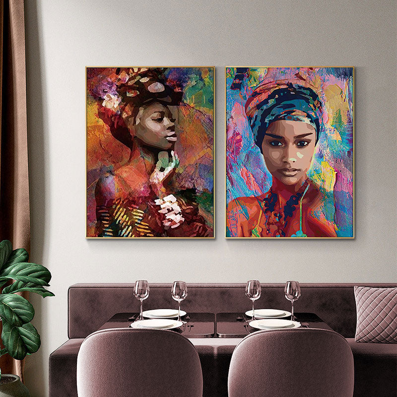 Belleza Africana Lienzo artístico 1 o 2 Piezas - ARTYHC™