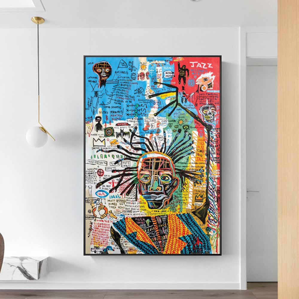 Abstracción Jean-Michel Basquiat Lienzo Artístico Edición Limitada 1 Pieza - ARTYHC™