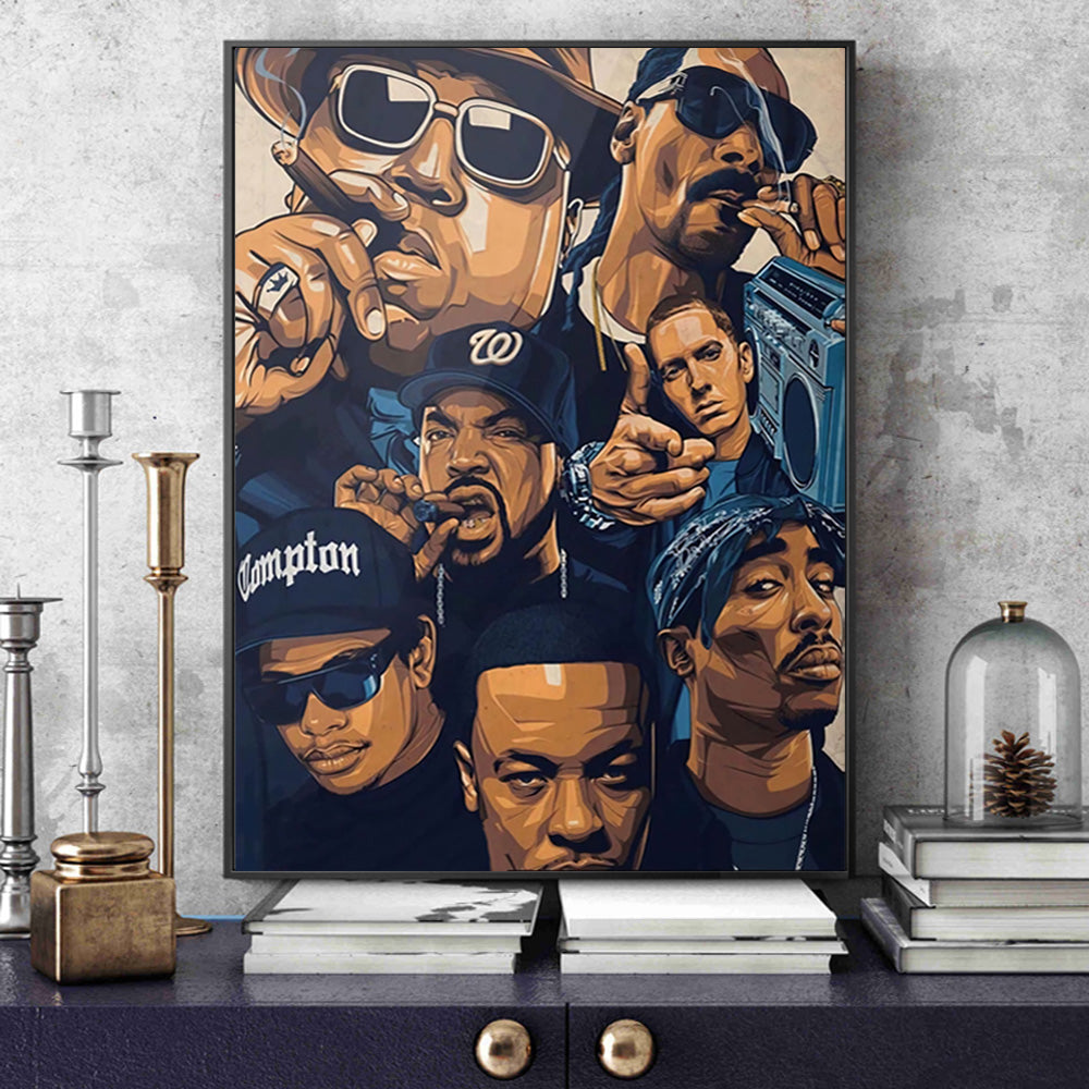 La Costa Oeste del Rap Lienzo Artístico Edición Limitada 1 Pieza - ARTYHC™