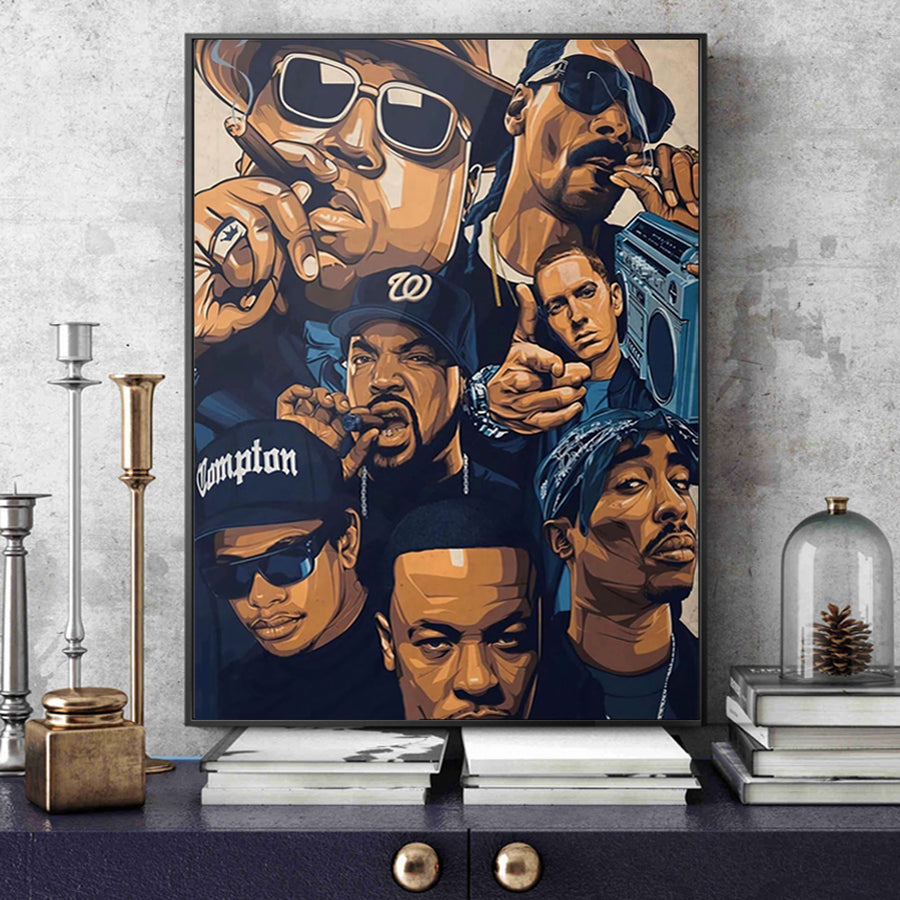 La Costa Oeste del Rap Lienzo Artístico Edición Limitada 1 Pieza - ARTYHC™