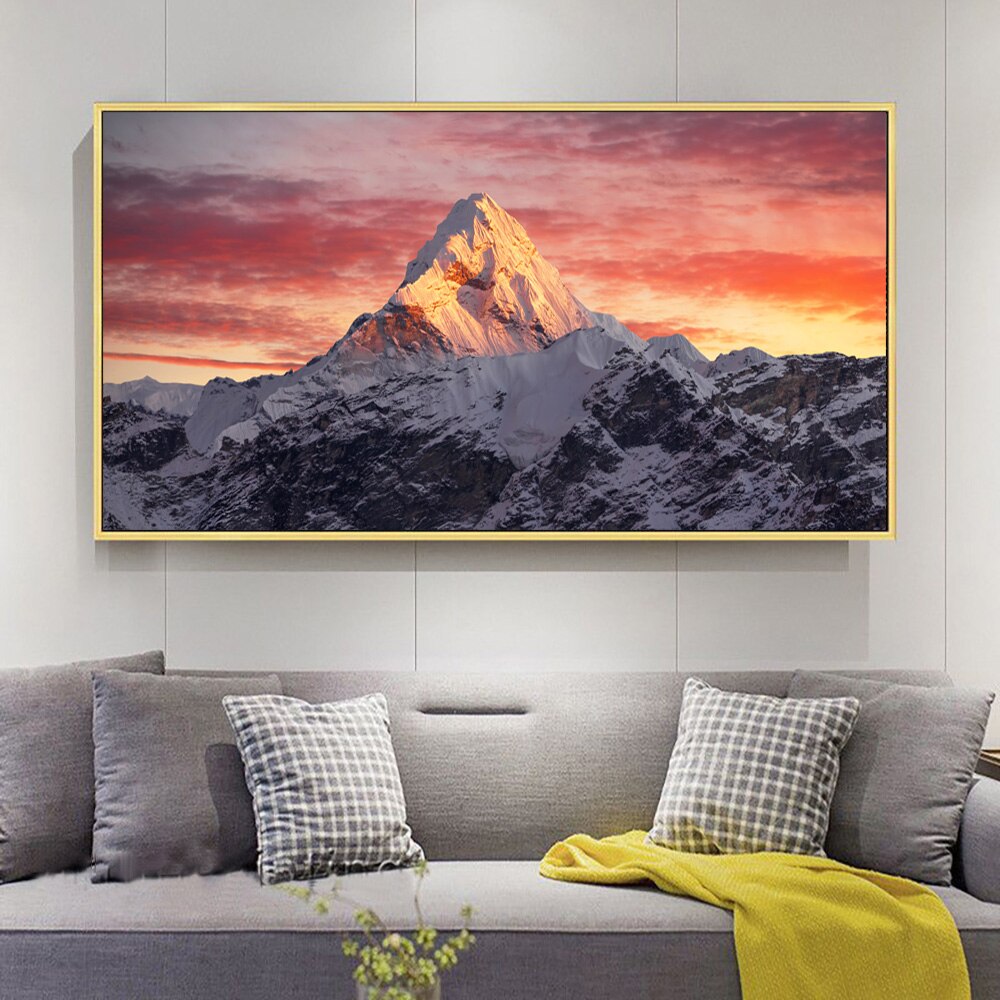 Atardecer en el Everest Lienzo Artístico Edición Limitada 1 Pieza - ARTYHC™