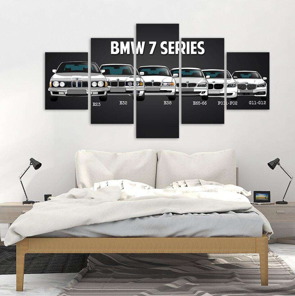 BMW Series Lienzo Artístico 5 Piezas - ARTYHC™