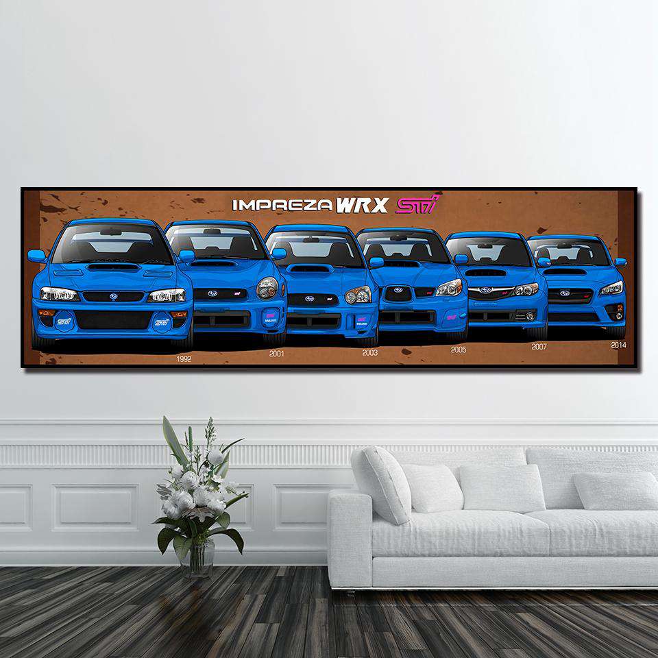 Subaru WRX Evolución Lienzo Artístico 1 Pieza - ARTYHC™