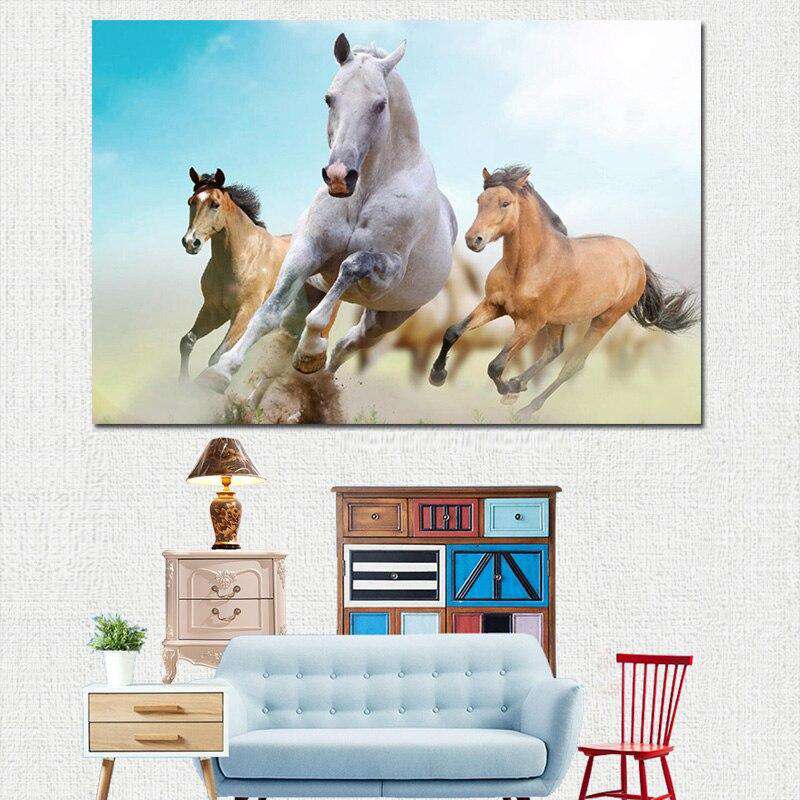 Carrera de Caballos Lienzo Artístico 1 Pieza - ARTYHC™