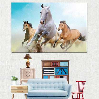 Carrera de Caballos Lienzo Artístico 1 Pieza - ARTYHC™