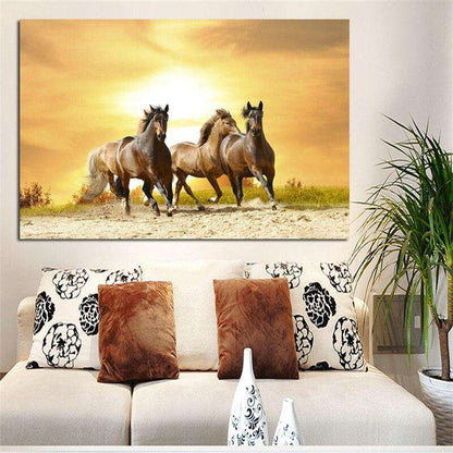 Carrera de Caballos Lienzo Artístico 1 Pieza - ARTYHC™