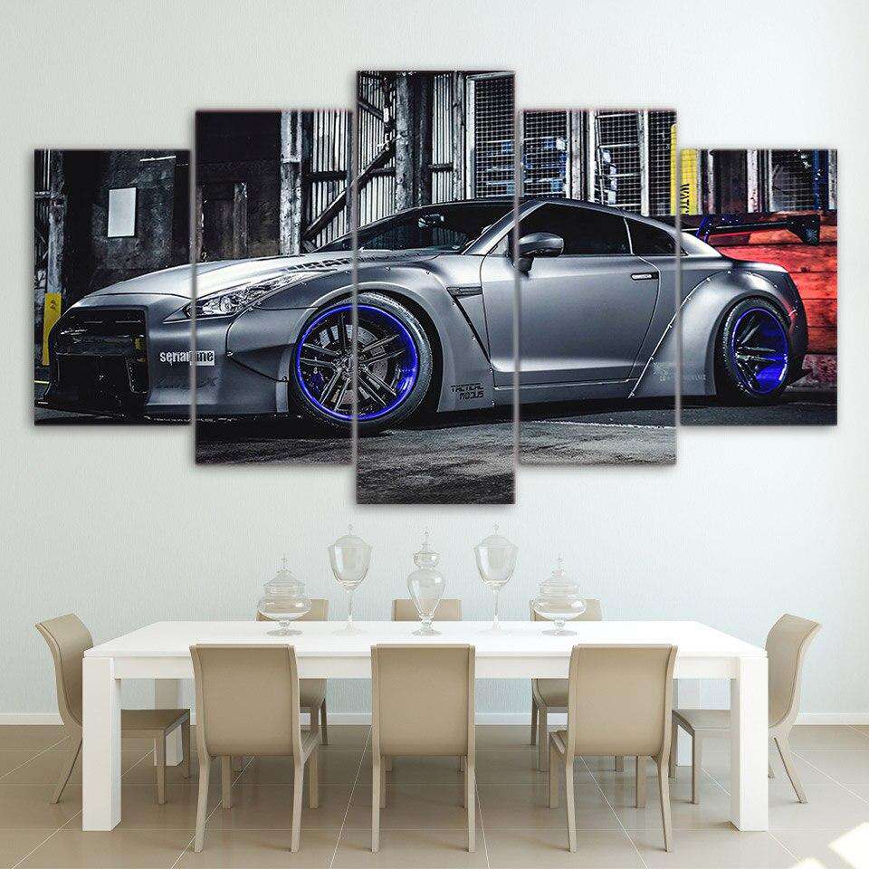 Nissan GTR R35 5 Lienzo Artístico 5 Piezas - ARTYHC™