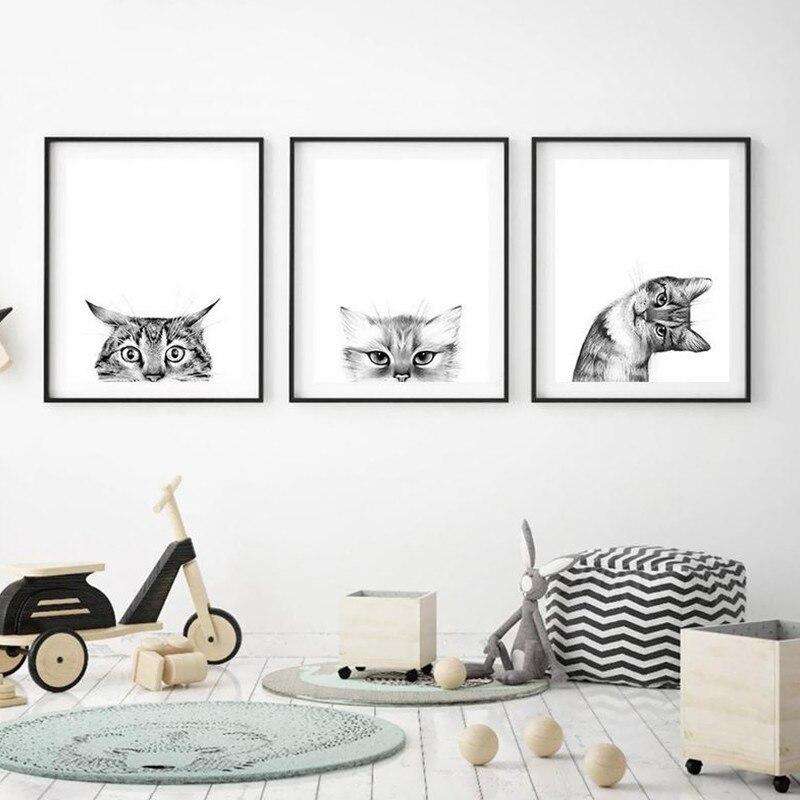 Lindo Gatito Lienzo Artístico 1 Pieza - ARTYHC™