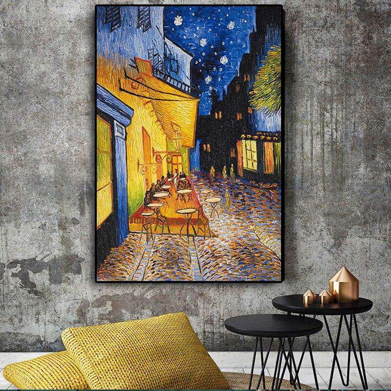 Café en la Terraza Van Gogh Lienzo Artístico 1 Pieza - ARTYHC™