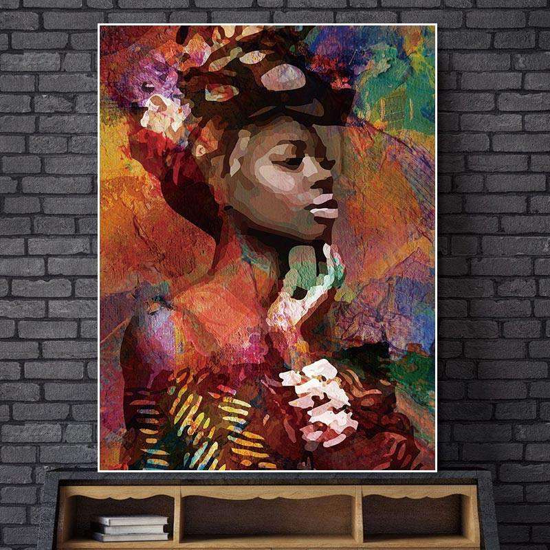 Belleza Africana Lienzo artístico 1 o 2 Piezas - ARTYHC™