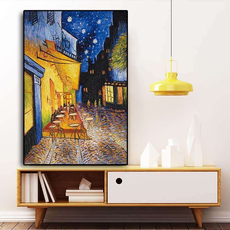 Café en la Terraza Van Gogh Lienzo Artístico 1 Pieza - ARTYHC™