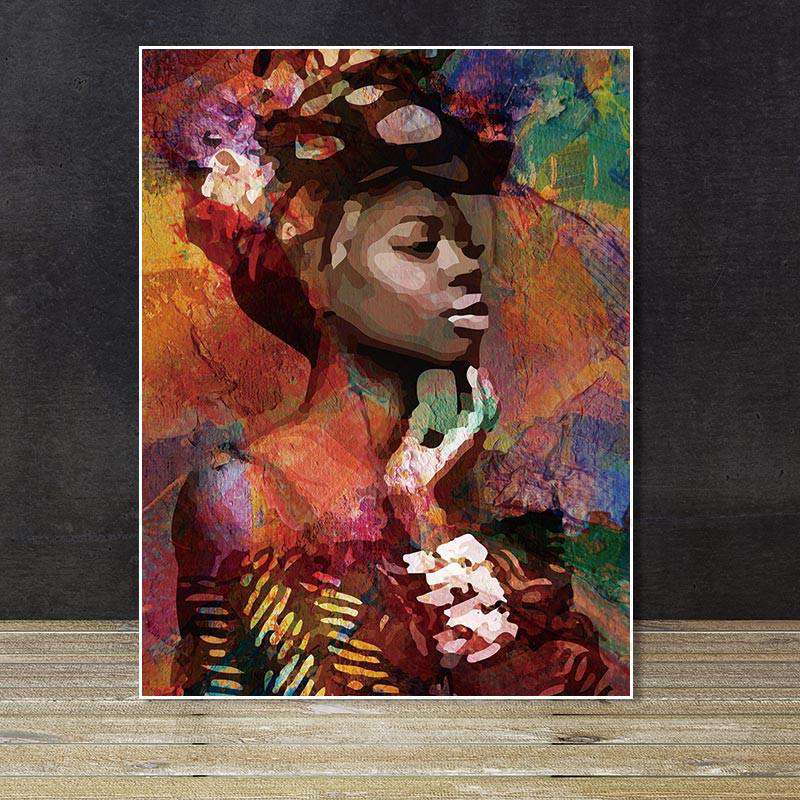 Belleza Africana Lienzo artístico 1 o 2 Piezas - ARTYHC™