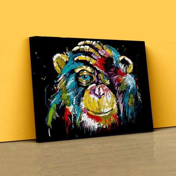 Mono de Colores Lienzo Artístico 1 Pieza – ARTYHC™