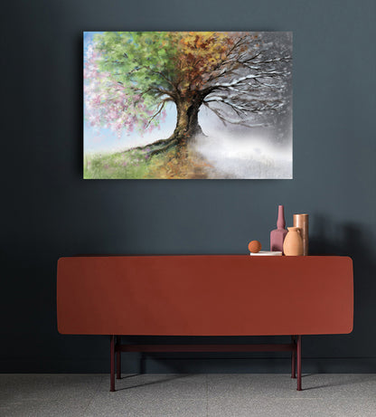 El Árbol de las Estaciones Lienzo Artístico 1 Pieza - ARTYHC™