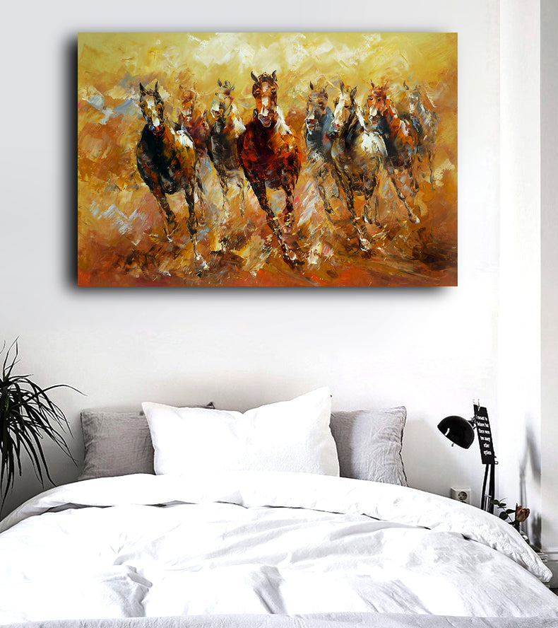 Caballos al Trote Lienzo Artístico 1 Pieza - ARTYHC™