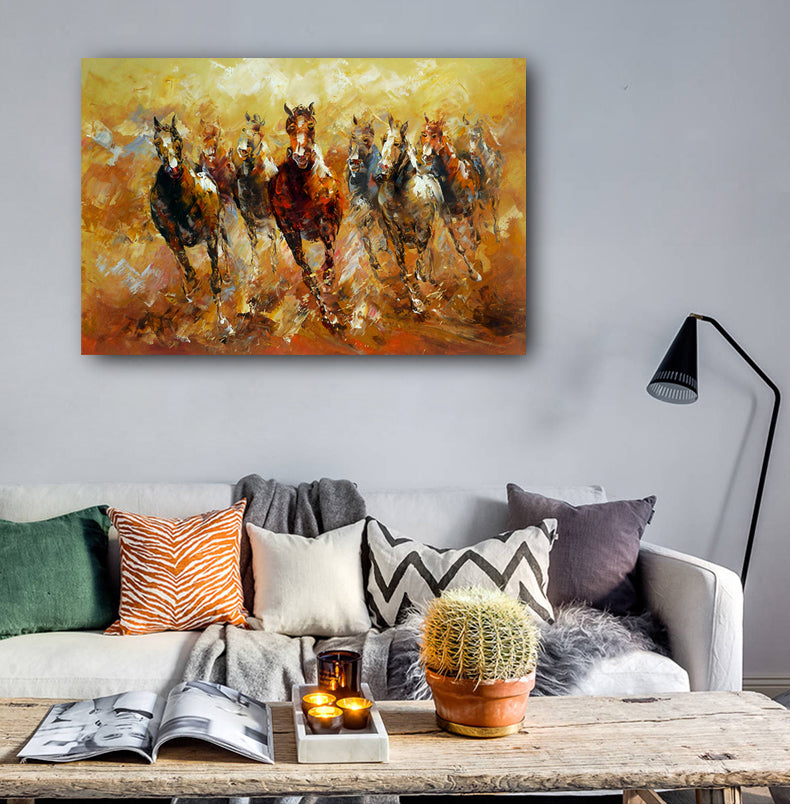 Caballos al Trote Lienzo Artístico 1 Pieza - ARTYHC™