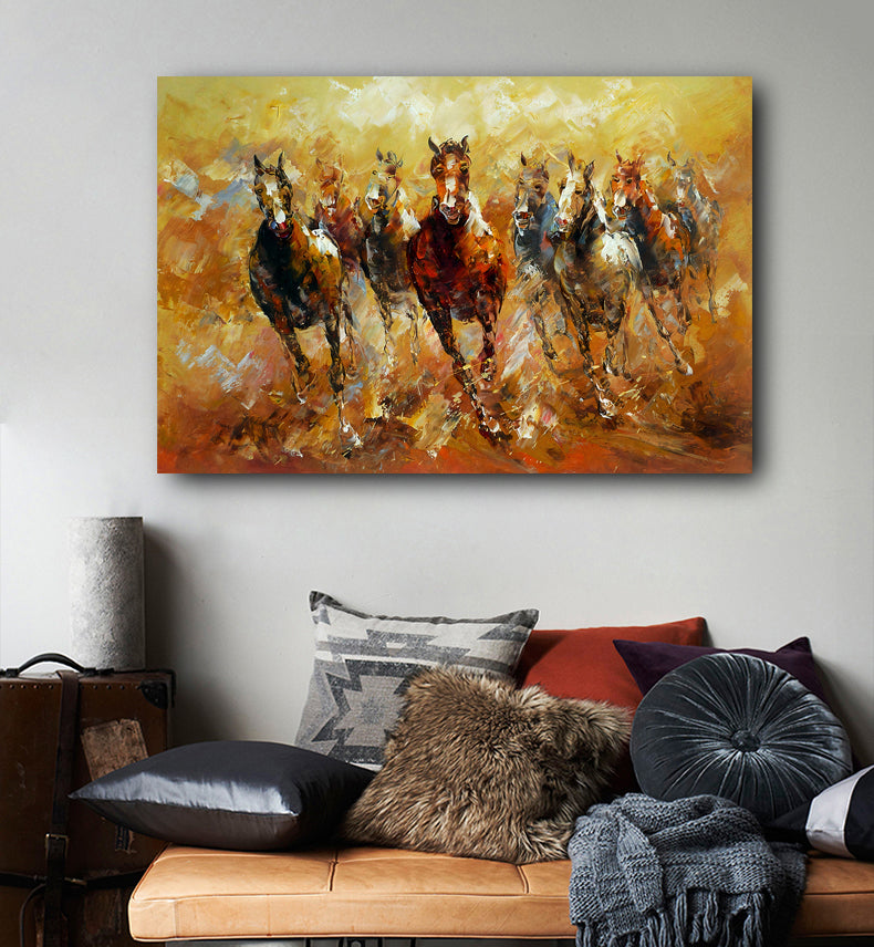 Caballos al Trote Lienzo Artístico 1 Pieza - ARTYHC™