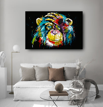 Mono de Colores Lienzo Artístico 1 Pieza - ARTYHC™