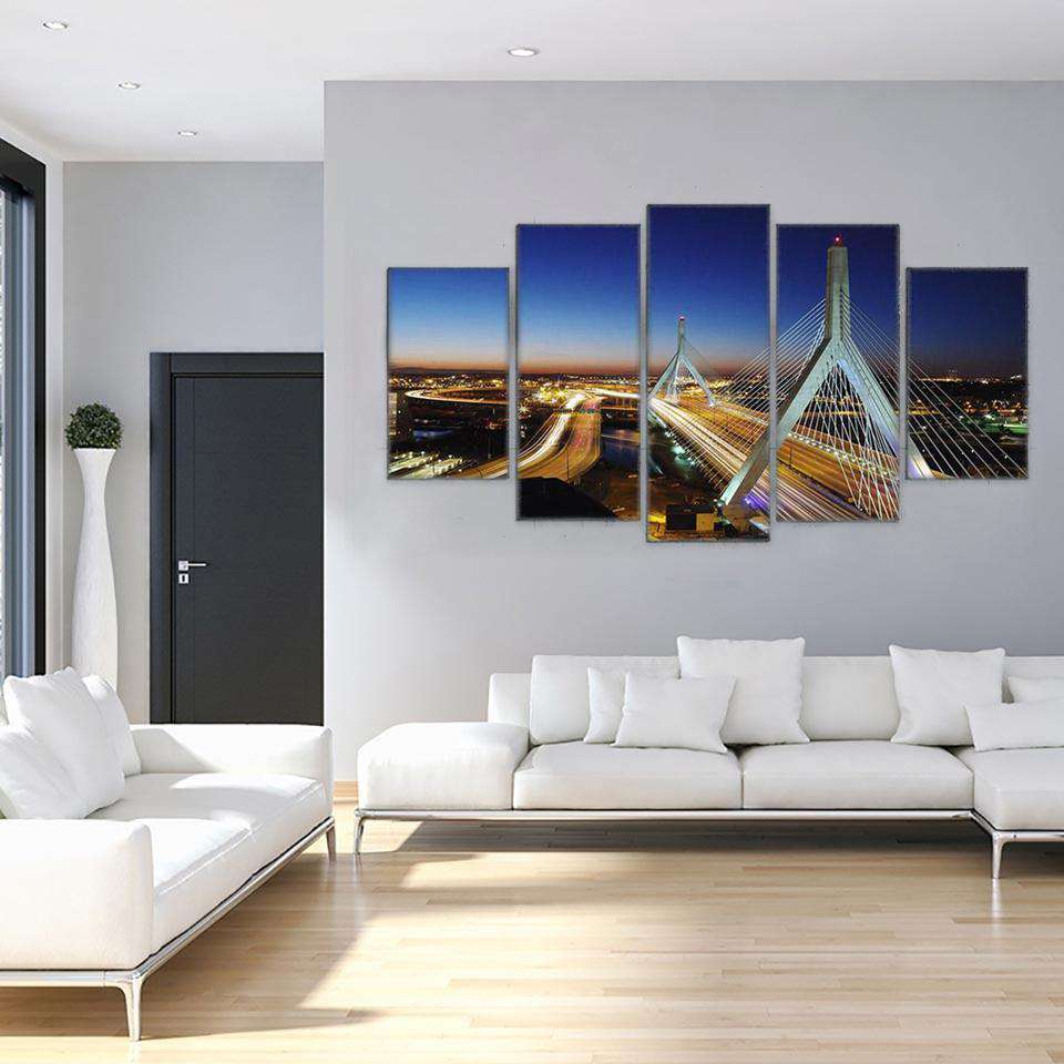 Puente de Boston Lienzo Artístico 5 Piezas - ARTYHC™