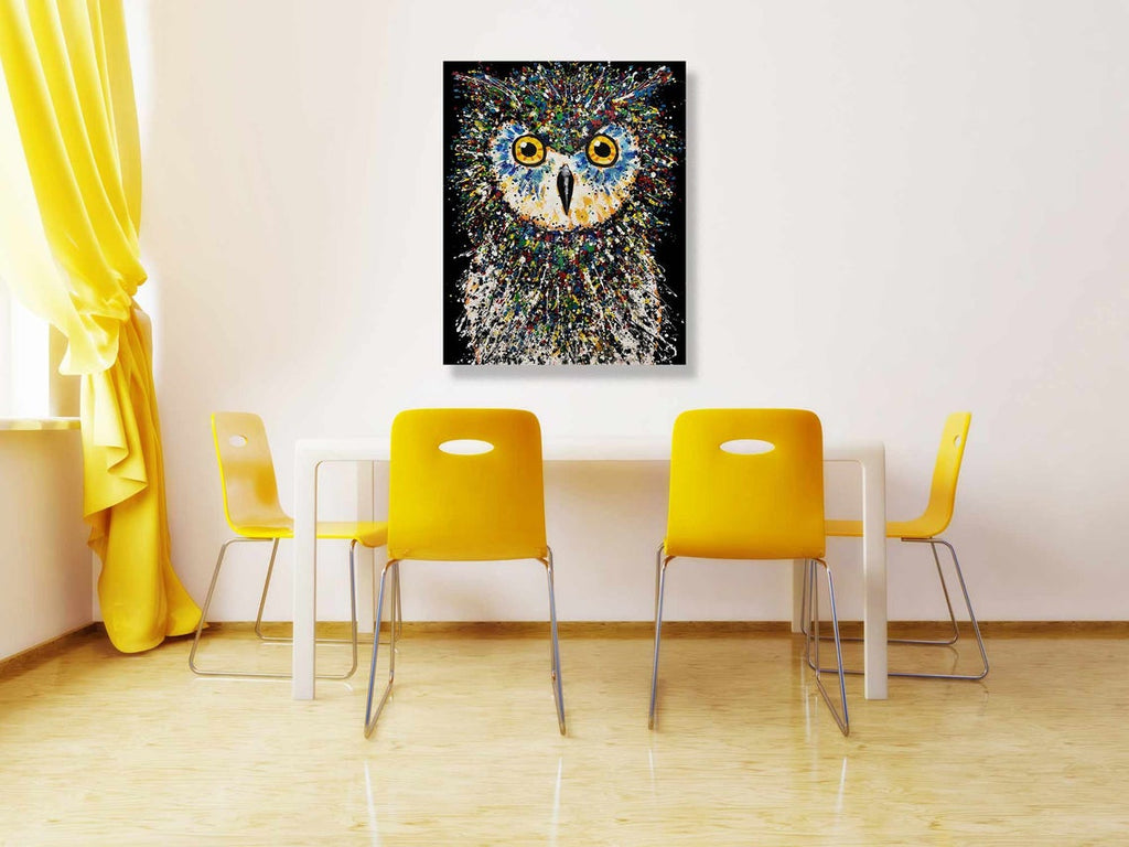 El Búho Colorido Lienzo Artístico 1 Pieza - ARTYHC™