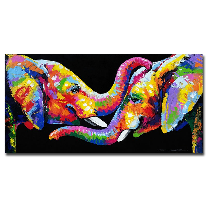 Cariño de Elefantes Lienzo Artístico 1 Pieza - ARTYHC™