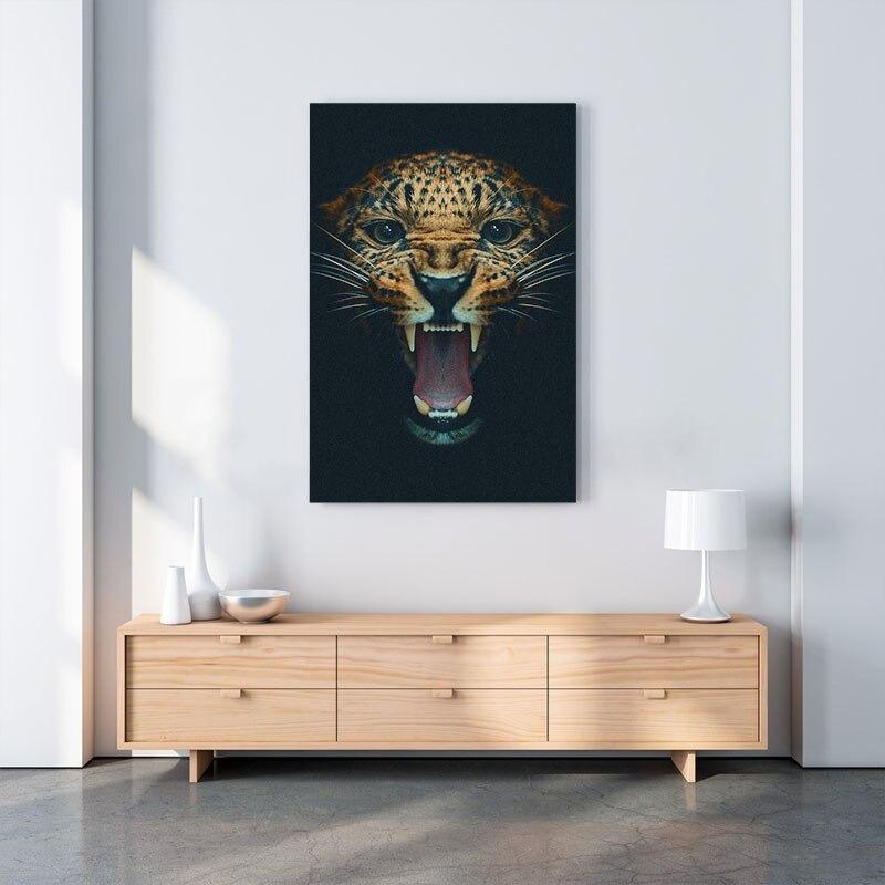 Leopardo en la Sombra Lienzo Artístico 1 Pieza - ARTYHC™
