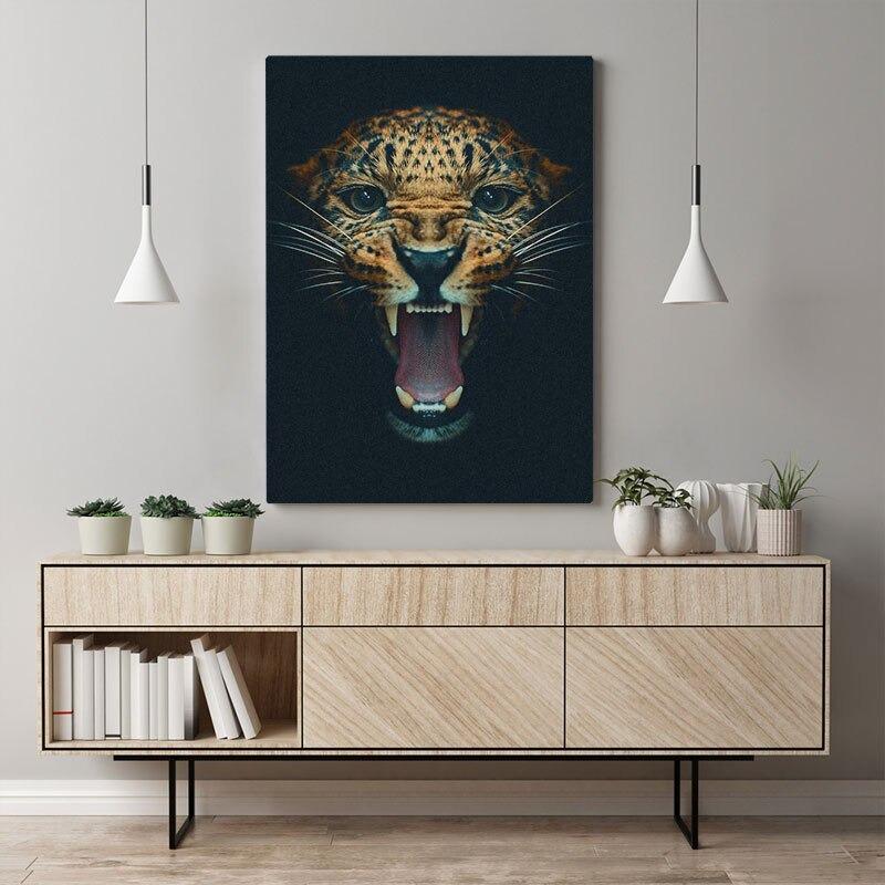 Leopardo en la Sombra Lienzo Artístico 1 Pieza - ARTYHC™