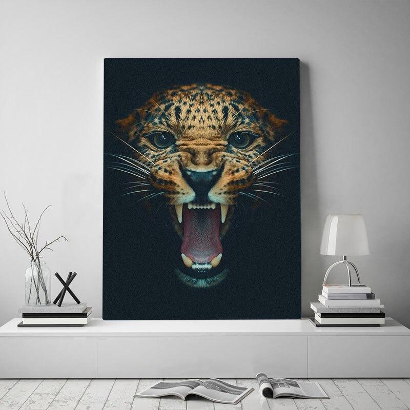 Leopardo en la Sombra Lienzo Artístico 1 Pieza - ARTYHC™