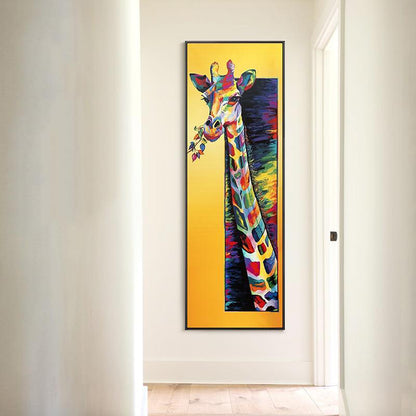La Jirafa Colorida Lienzo Artístico 1 Pieza - ARTYHC™